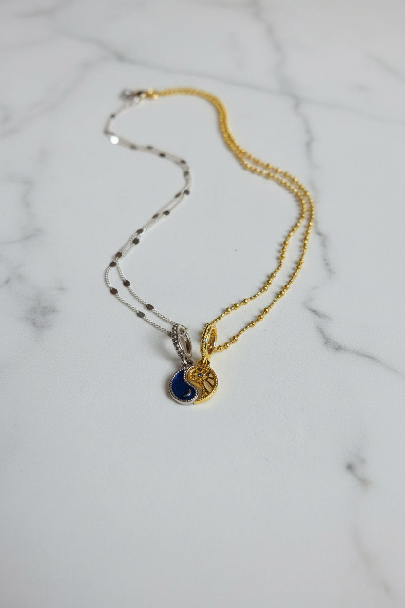 Sun and Moon Friendship Necklace