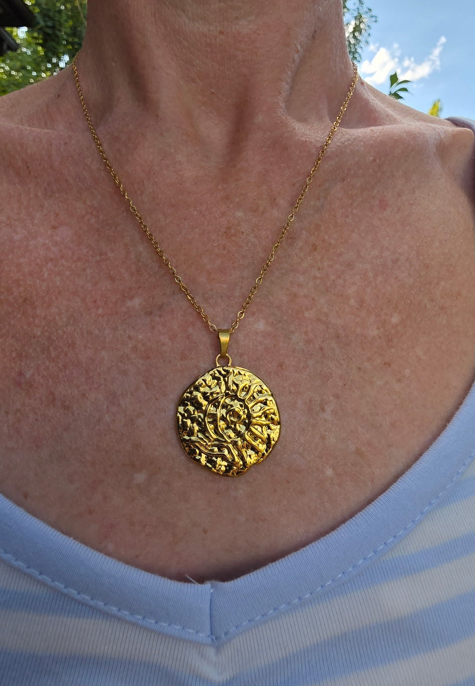 Sun Medallion Necklace