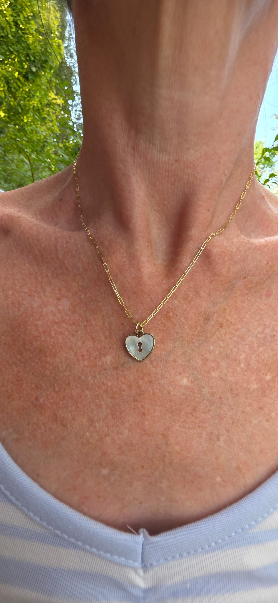Opal Heart Lock
