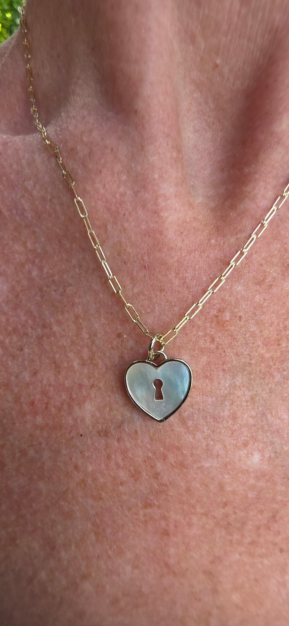 Opal Heart Lock