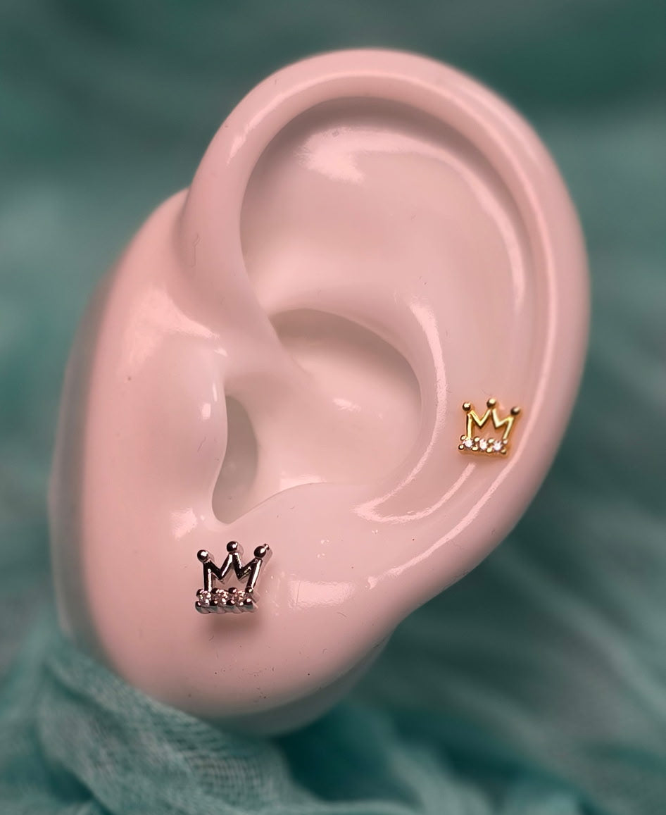 Royal Crown Earring Stack