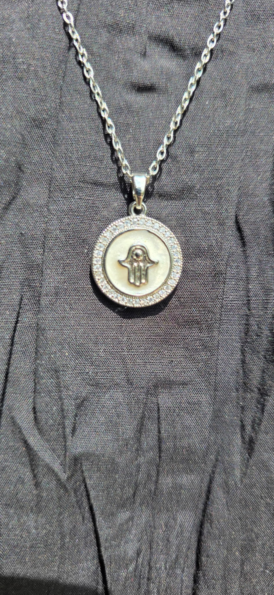 Hamsa Halo Pendant