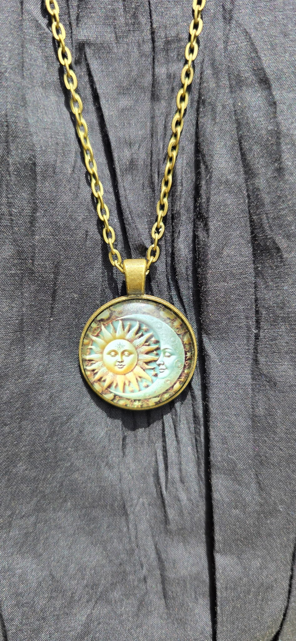 Sun Kissed Moon Pendant