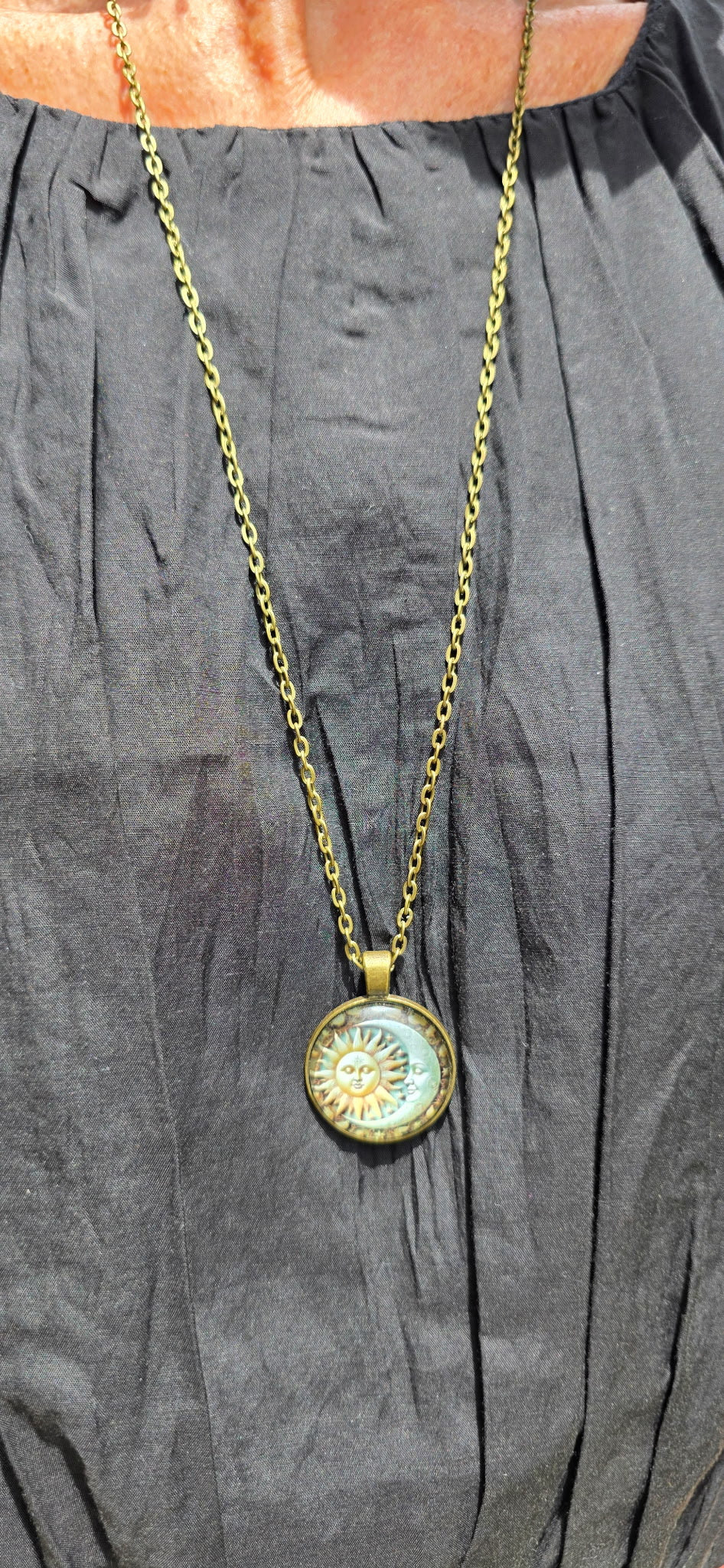 Sun Kissed Moon Pendant